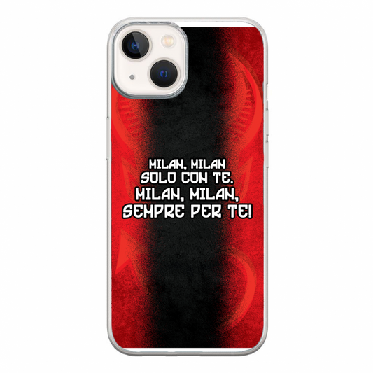 Cover Gomma iPhone 14 Cover Ultras Milan 1