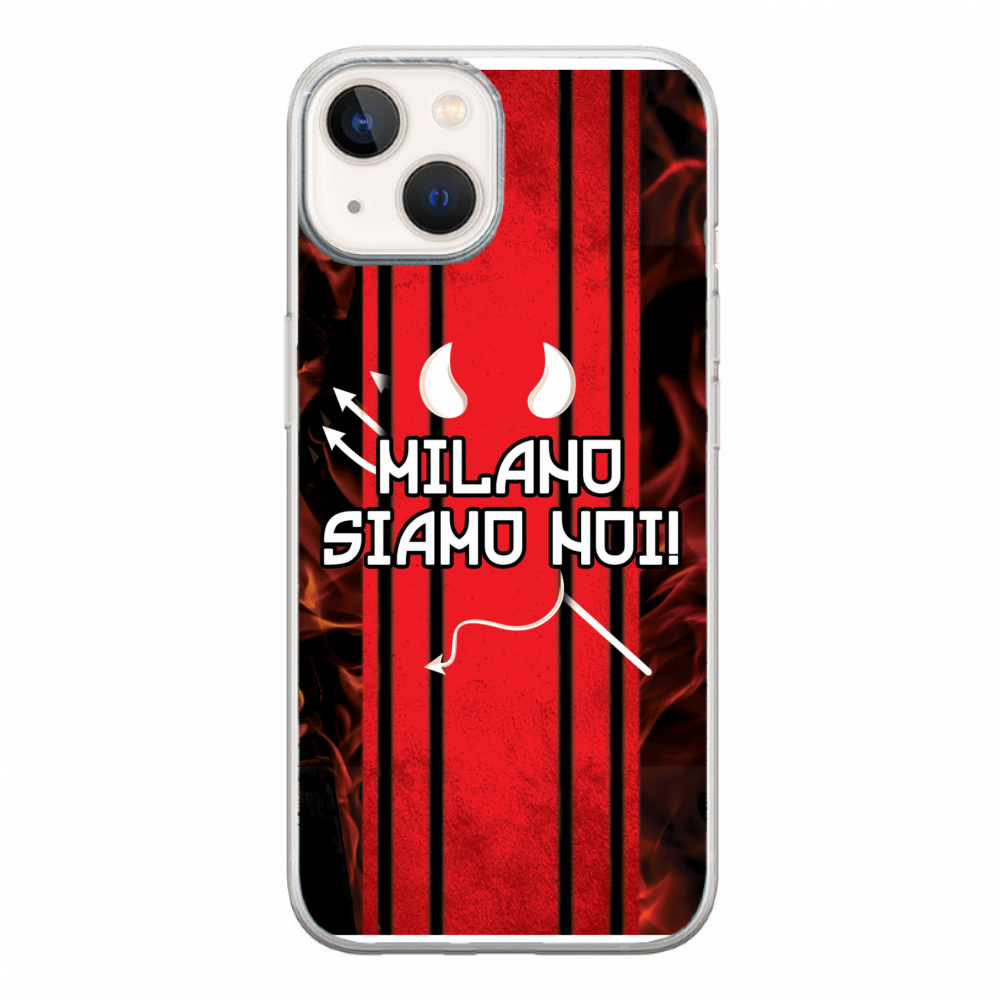 Cover Gomma iPhone 14 Cover Ultras Milan 2