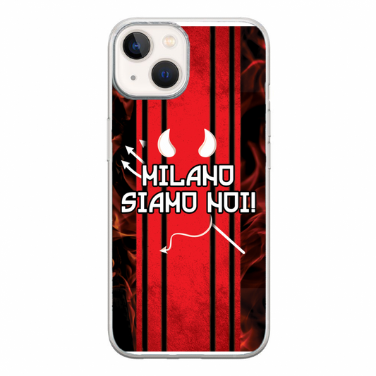 Cover Gomma iPhone 14 Cover Ultras Milan 2
