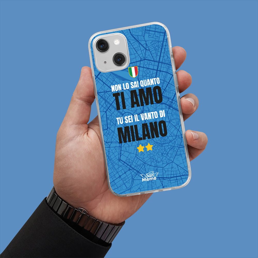 Cover iPhone 14 Plus | Coro Ultras sfondo blu