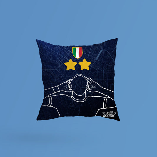 Cuscino | Esultanza derby con tricolore e stelle