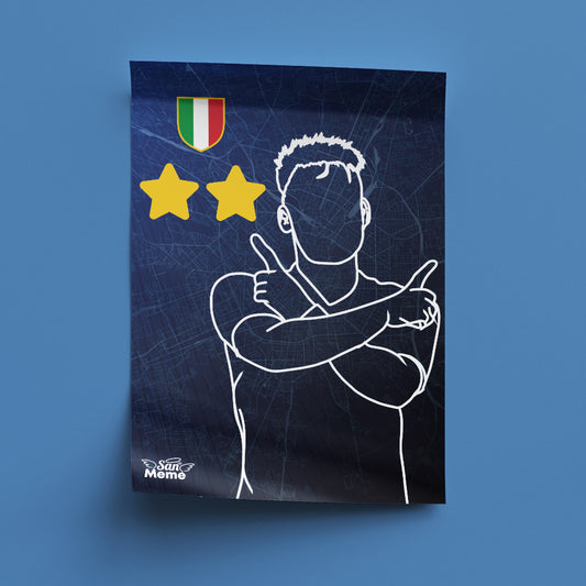 Poster 50x75 | Esultanza El toro con scudetto e stelle