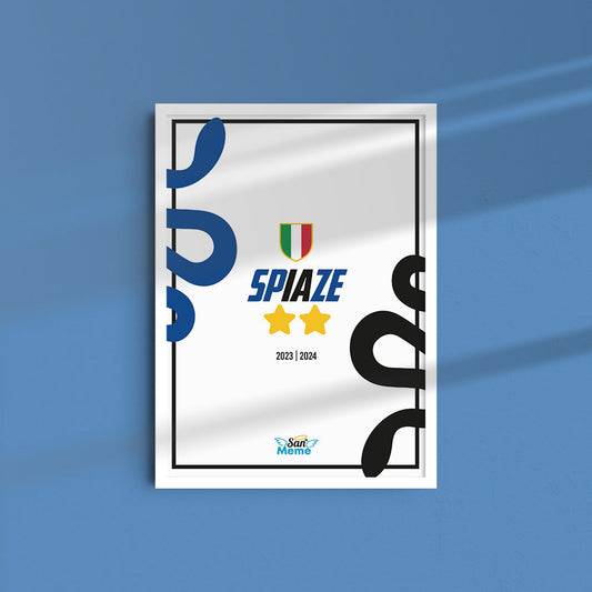 Poster con Cornice 30x45 Poster Spiaze + cornice sfondo bianco