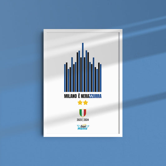 Poster con Cornice bianca 40x60 | Duomo sfondo bianco